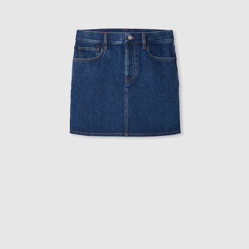 Gucci jeans skirt deals