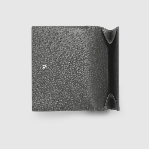 GUCCI GGキャンバス 三つ折り財布 GG ディテール付き GG 三つ折りウォレット ・ブラック GG