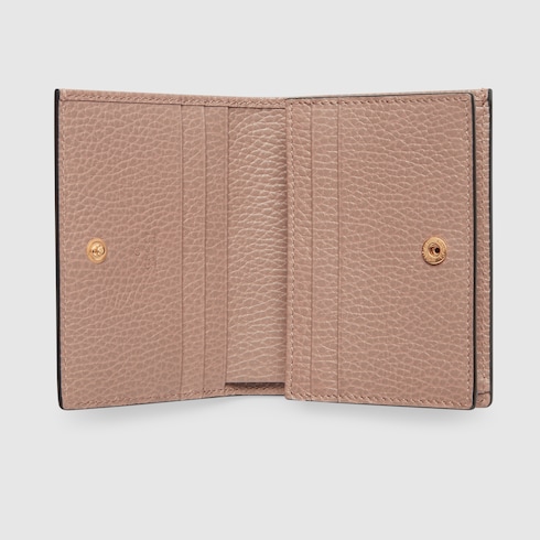 GG Marmont bi-color card case wallet