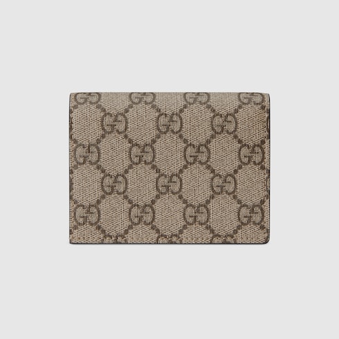 GG Marmont bi-color card case wallet
