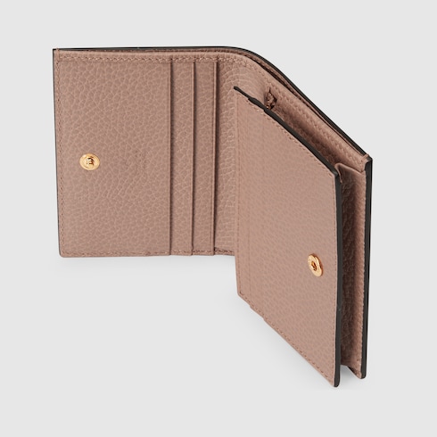 GG Marmont bi-color card case wallet