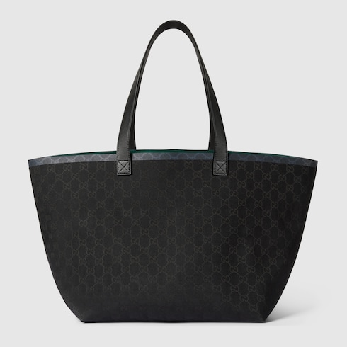 Gucci Black Canvas Tote Bag hotsell