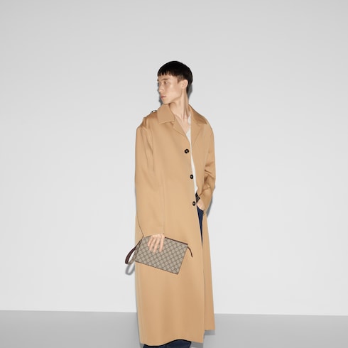 Brown trim small pouch