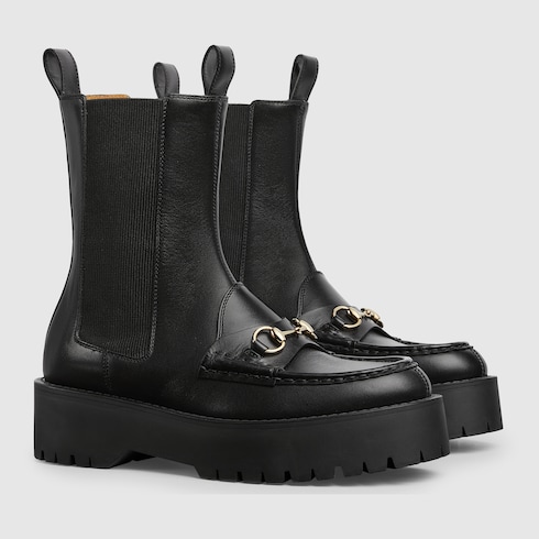 Women s Horsebit boot with lug sole