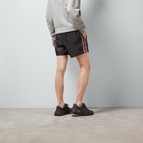 Costume da bagno in nylon con stampa GG