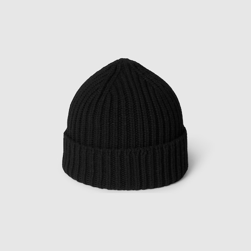 Wool cashmere hat with Double G Detail 4