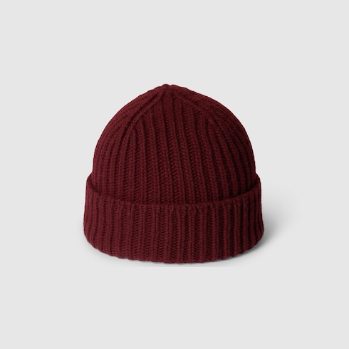 Wool cashmere hat with Double G Detail 4