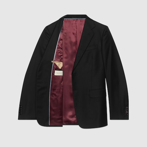 Costume coupe droite en laine