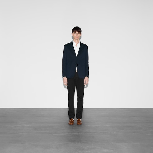Textured GG jersey jacket