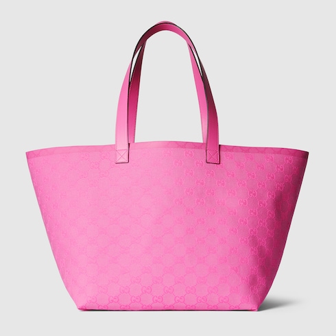 Gucci Totissima medium tote bag in pink GG canvas GUCCI US