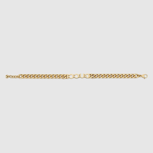 Kettenarmband mit Gucci Schriftzug