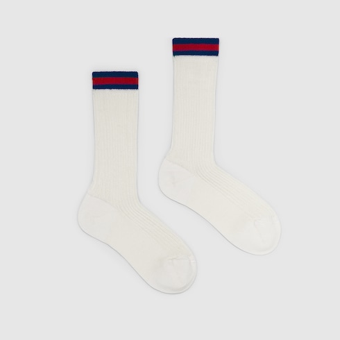 Chaussettes pour bébé en coton avec bande Web