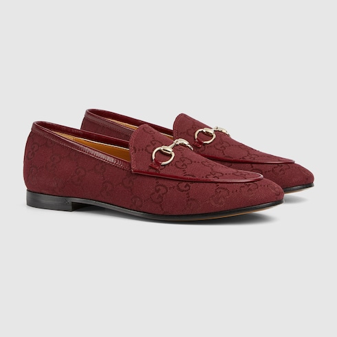 Gucci burgundy loafers deals