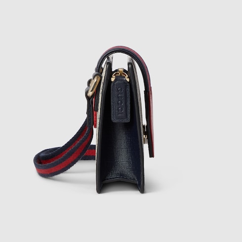 Borsa a mano bambino in tessuto GG con cuore