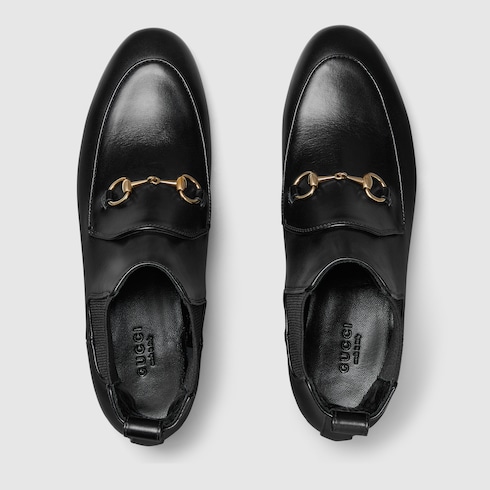 Women s Jordaan bootie in Black Leather GUCCI SI