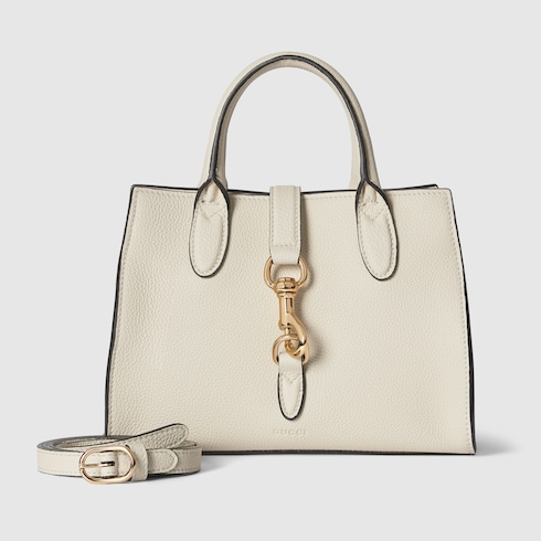 Small tote bag with hook closure