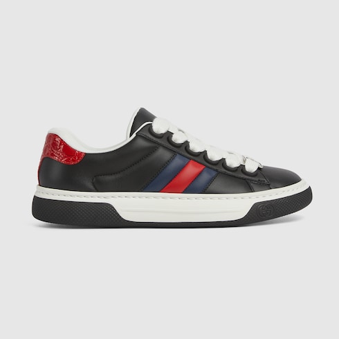 Women's Gucci Ace trainer with Web Detail 2