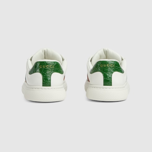 Women's Gucci Ace trainer with Web Detail 4