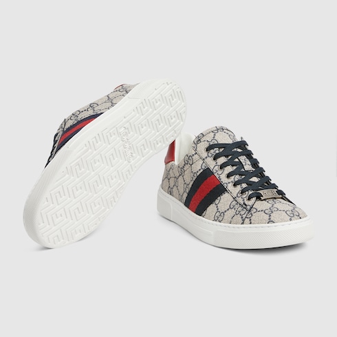 Women's Gucci Ace trainer with Web Detail 6