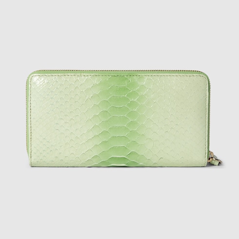 GG Marmont python zip-around wallet