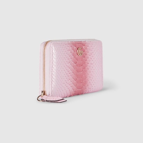 GG Marmont python zip-around wallet