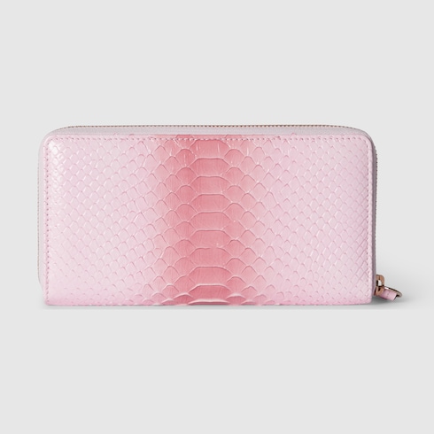 GG Marmont python zip-around wallet