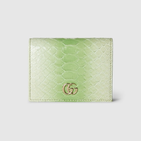 GG Marmont python card case wallet