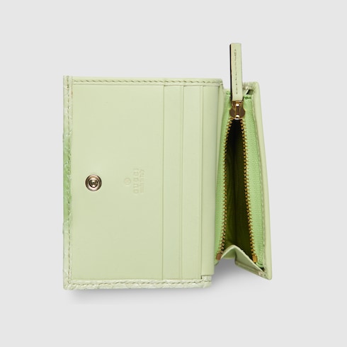 GG Marmont python card case wallet