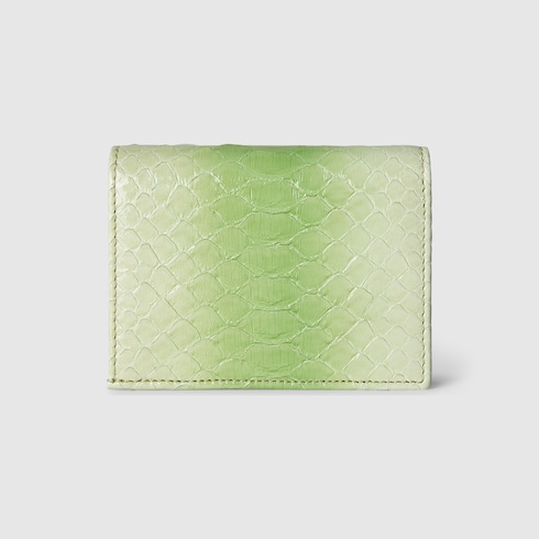 GG Marmont python card case wallet
