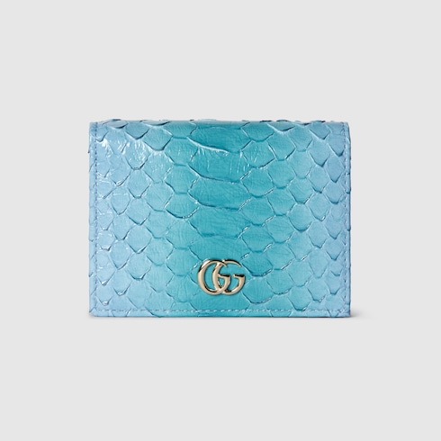GG Marmont python card case wallet