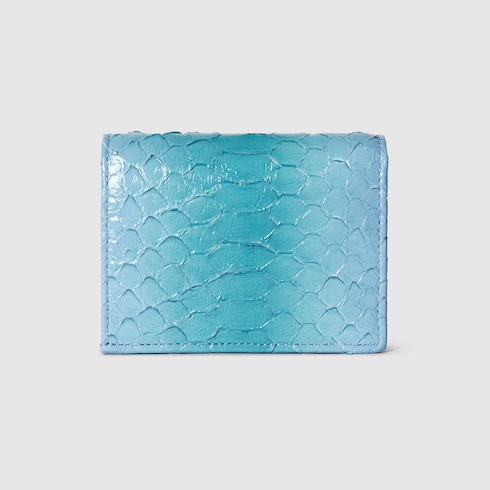 GG Marmont python card case wallet