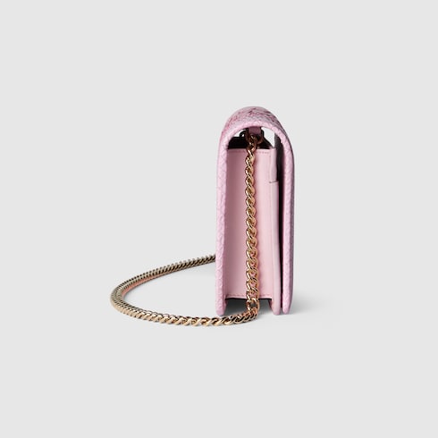 Cartera GG Marmont de pitón con cadena