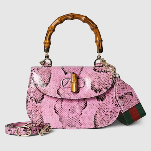 Gucci Bamboo 1947 small python bag Detail 4