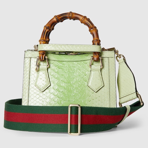 Gucci Diana mini python tote bag Detail 6