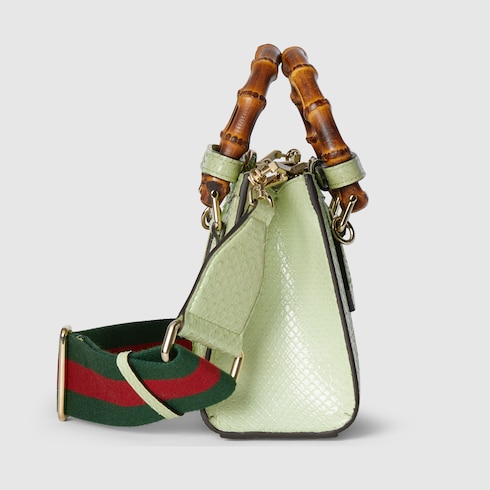 Gucci Diana系列蟒蛇皮革小号托特包