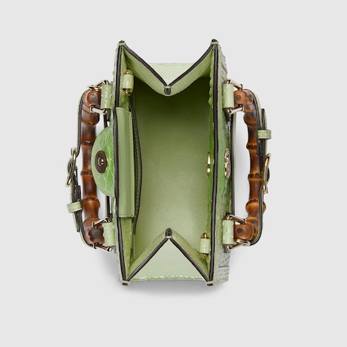 Bolso tote Gucci Diana de pitón pequeño