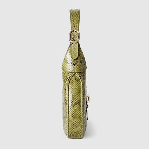 Gucci Jackie系列蟒蛇皮革中号手袋