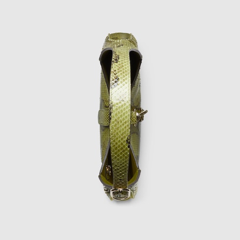Gucci Jackie系列蟒蛇皮革中号手袋