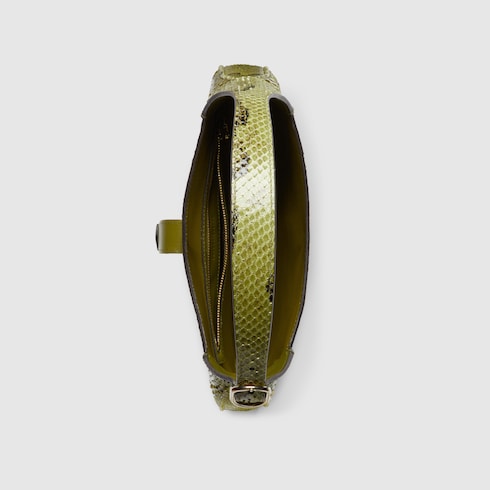 Gucci Jackie系列蟒蛇皮革中号手袋