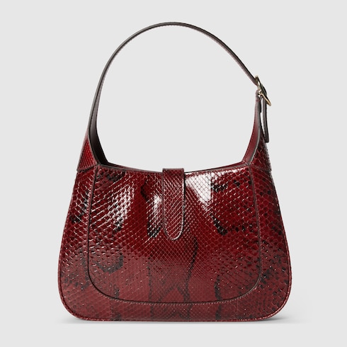 Gucci Jackie python shoulder bag in Bordeaux Precious Skins GUCCI SI