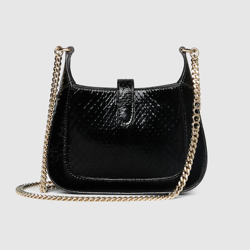 Мини-сумка Gucci Jackie Notte из кожи питона