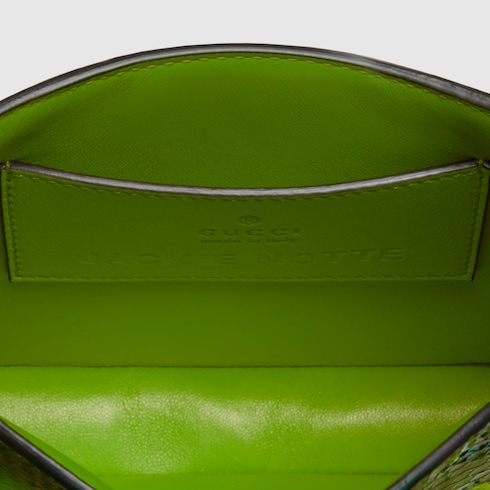Mini borsa Gucci Jackie Notte in pitone