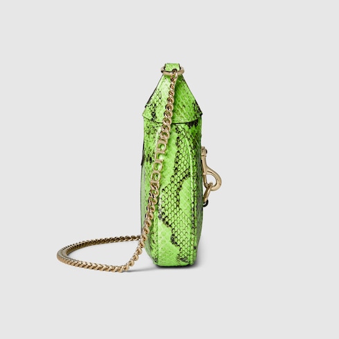 Mini borsa Gucci Jackie Notte in pitone