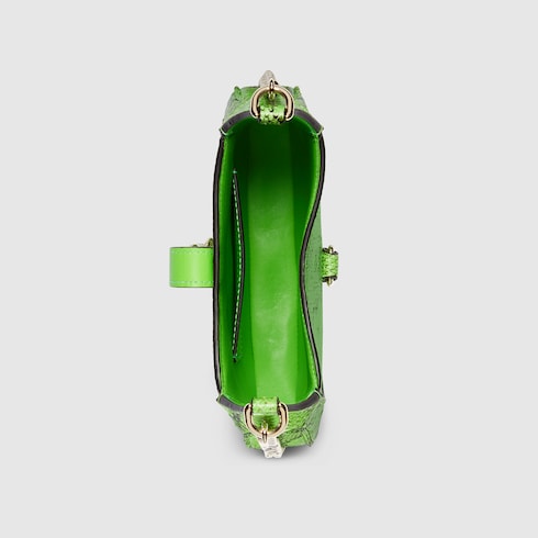 Gucci Jackie Notte系列蟒蛇皮迷你手袋