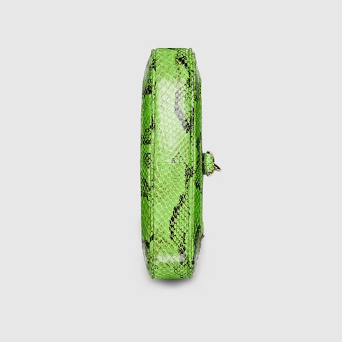 Gucci Jackie Notte系列蟒蛇皮迷你手袋