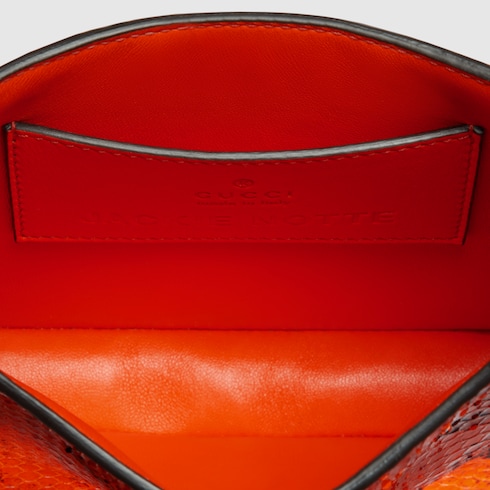 Mini borsa Gucci Jackie Notte in pitone