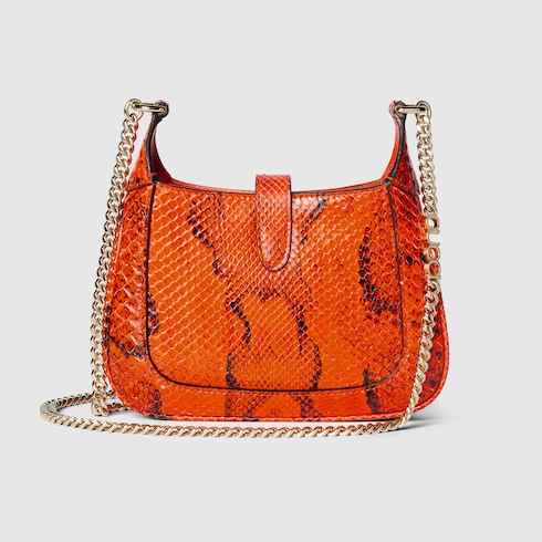 Mini borsa Gucci Jackie Notte in pitone