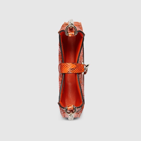 Mini borsa Gucci Jackie Notte in pitone