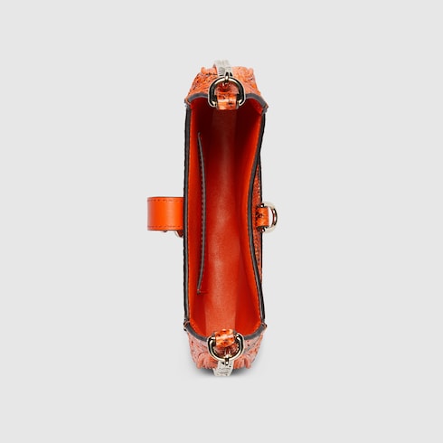 Gucci Jackie Notte系列蟒蛇皮迷你手袋