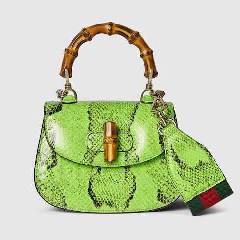 Gucci Bamboo 1947 mini python bag Detail 2